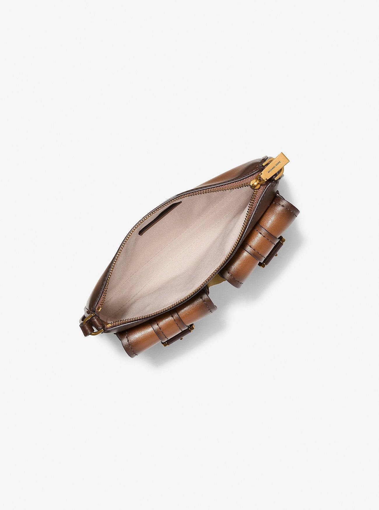 Zoe Small Burnished Leather Pochette