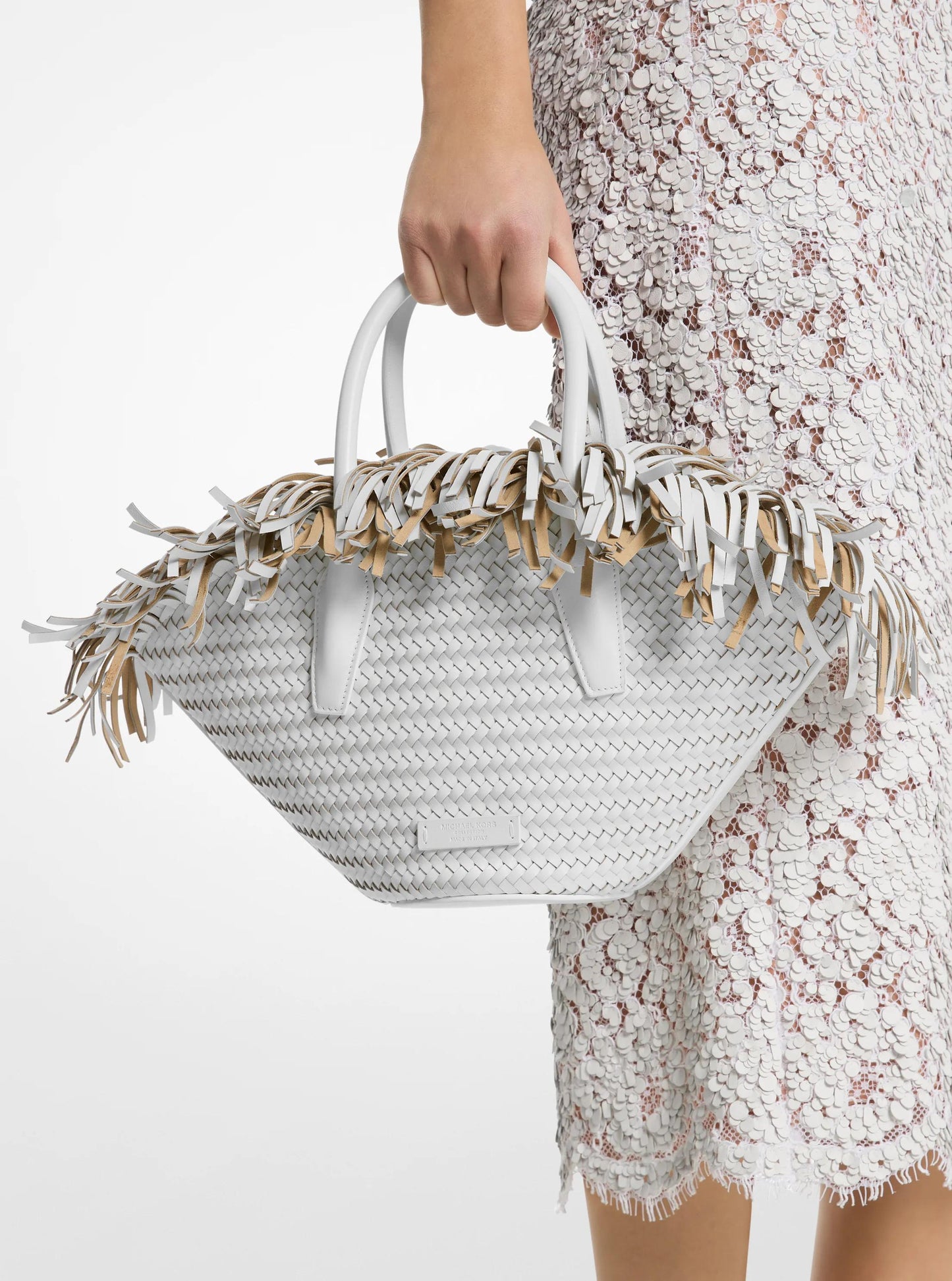 Sardinia Mini Hand-Woven Leather Basket Tote Bag