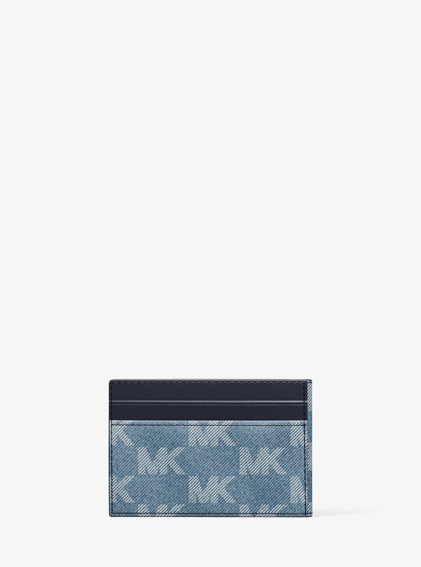 Cooper Medium Logo Jacquard Denim Wallet