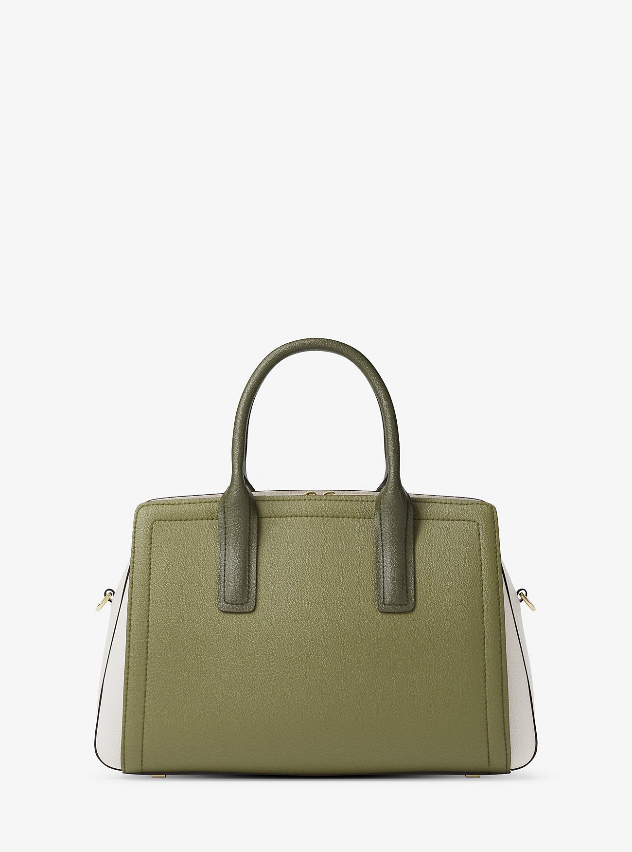 Laila Medium Color-Block Pebbled Leather Satchel