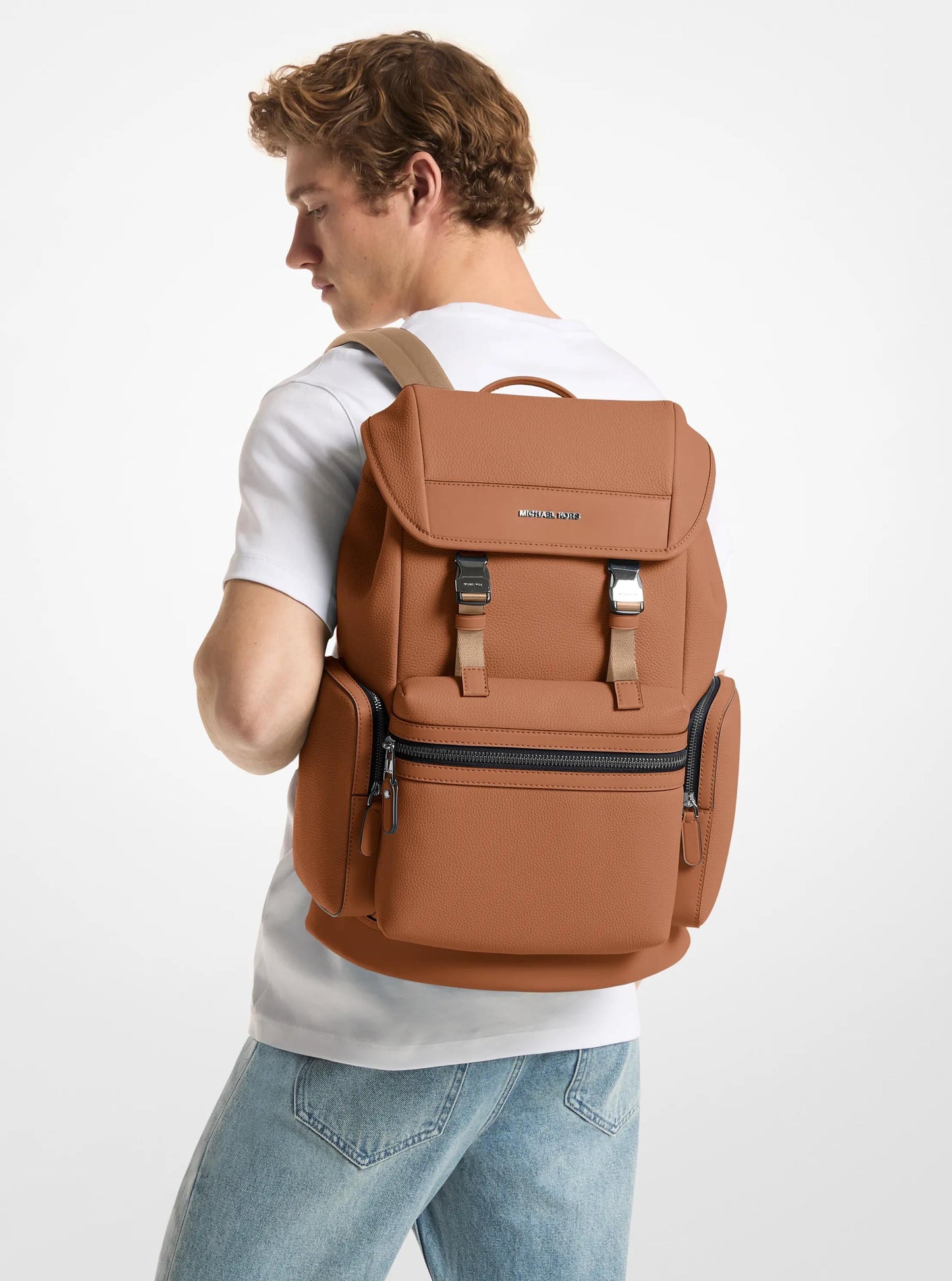 Jet Set Pebbled Leather Backpack