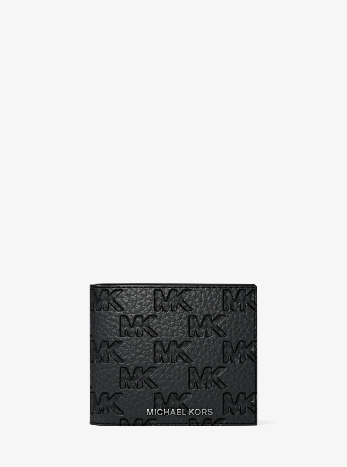 Hudson Logo Embossed Leather Billfold Wallet and Passcase