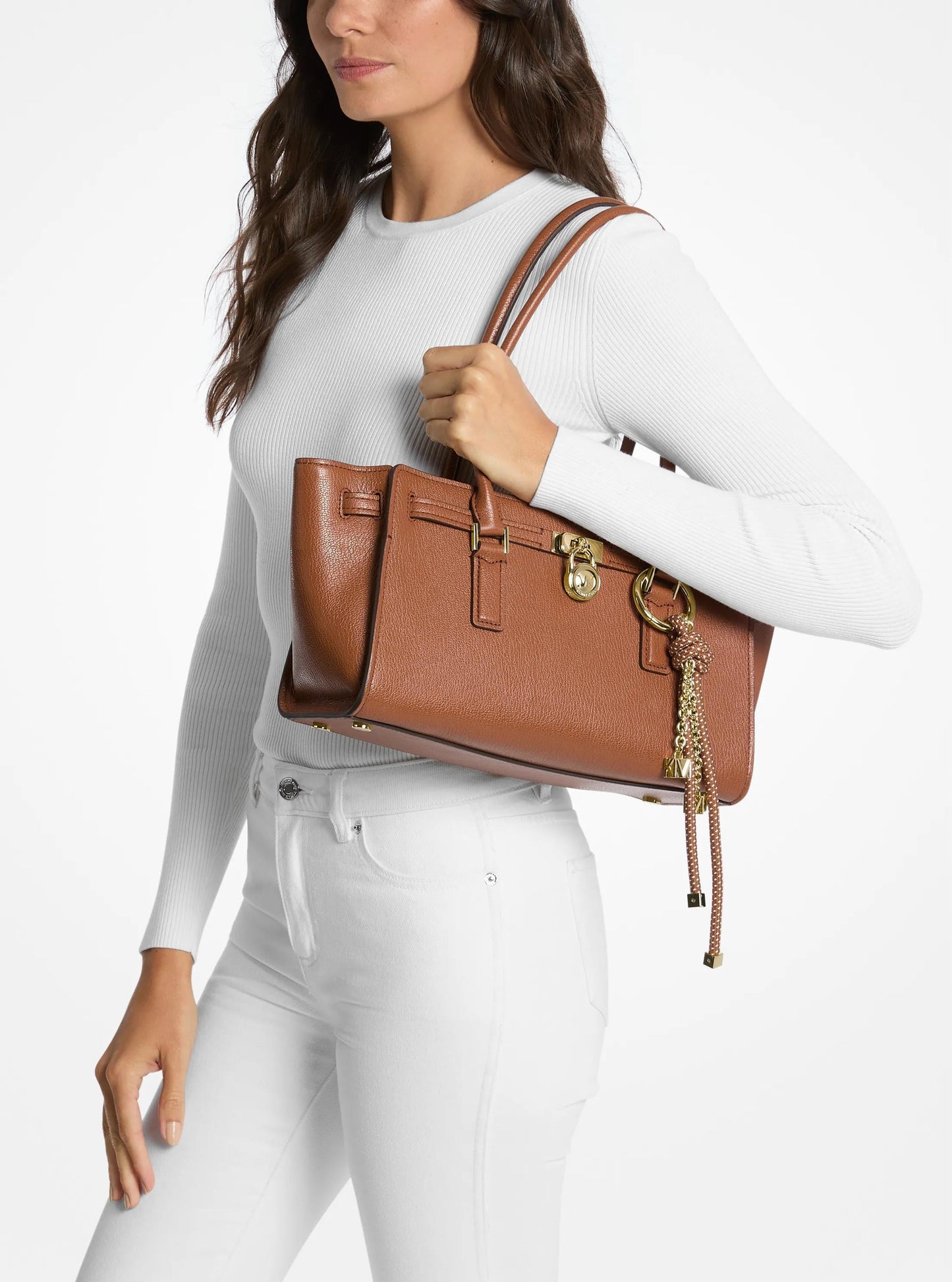 Hamilton Moderne Small Leather Satchel