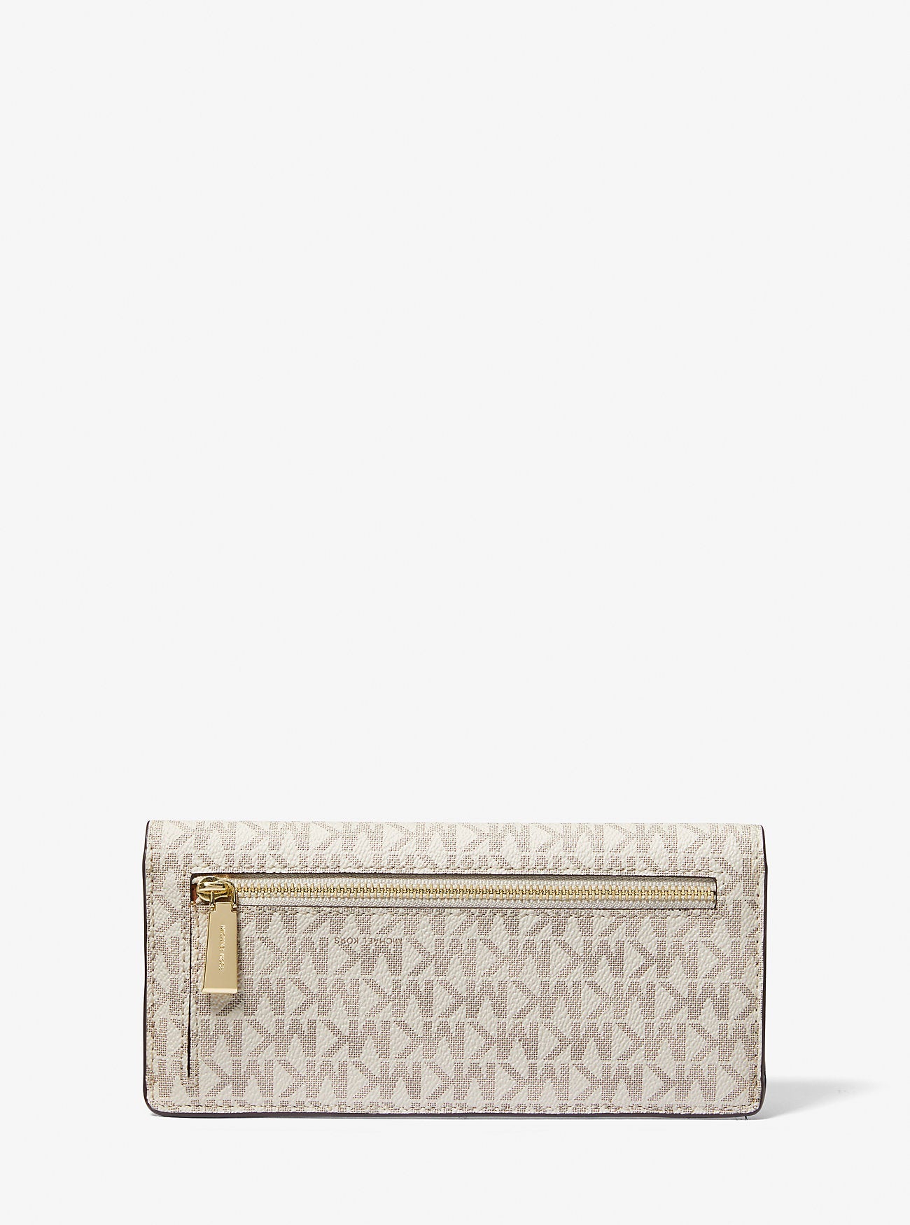 Jet Set Large Signature Logo Snap-Front Wallet