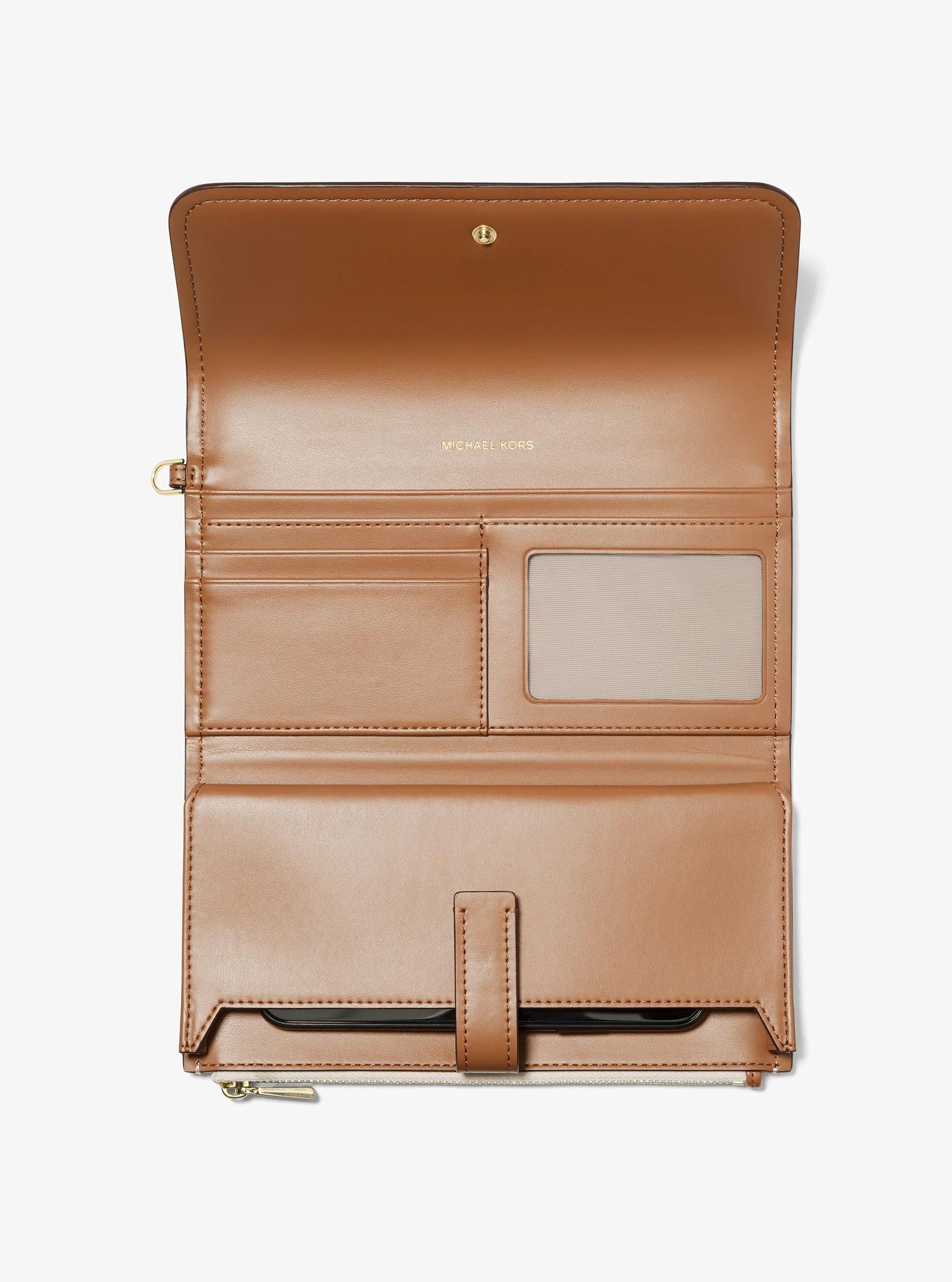 Jet Set Medium Signature Logo Smartphone Wristlet